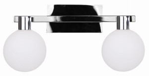 Lampa Kinkiet Chrom G9 Klosz Biały