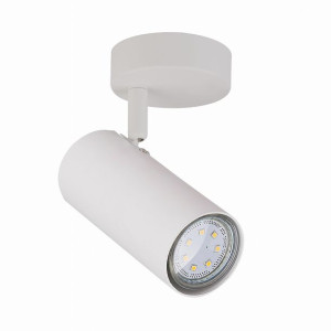 Lampa Kinkiet Biały GU10 Klosz Biały