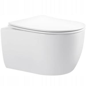 Misa Wc Podwieszana Olivier Biała Slim Rimless