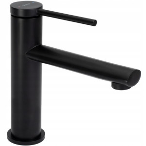Bateria umywalkowa OVAL Niska Black Czarna - REA