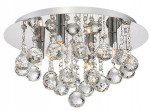 Kryształowa Lampa Sufitowa Plafon Żyrandol Glamour