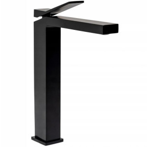 Wysoka Bateria Umywalkowa DUET Black Czarna - Rea