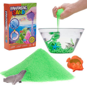 Piasek magiczny wodny 300g + stworzenia morskie