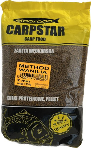 Carpstar Feeder Method Pellet 900g 2mm wanilia