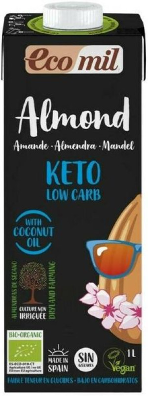 Napój migdałowy Keto Low Carb bez cukru mleko migdałowe 1 L EcoMil
