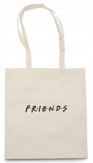 Torba materiałowa ecru EKO Friends Przyjaciele