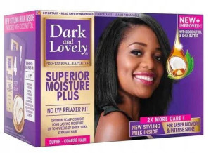 DARK AND LOVELY Relaxer Kit Super prostowanie włos