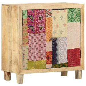 Szafka patchwork , 70x35x75 cm, lite drewno mango