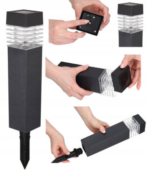 Lampa Solarna Led Ogrodowa Wbijana Słupek