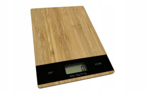 Waga Kuchenna Bambusowa Elektroniczna 5kg 1g