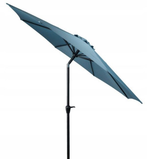 Duży Parasol Ogrodowy Okrągły Wodoodporny Morski