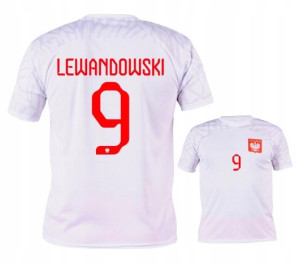 Koszulka piłkarska LEWANDOWSKI POLSKA 104cm