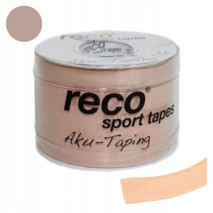 Taśma kinesiotaping Tejpy Reco Tape 5 cm x 5 m beż
