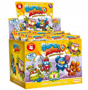 Super Zings 4 Saszetka Z Figurka Zestaw 50 Sztuk