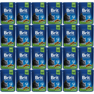 Brit Cat Pouches Chicken SLICES Sterilised 24x100g