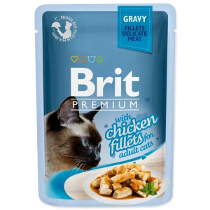 Brit Cat Pouch Gravy Fillets with Chicken 85g