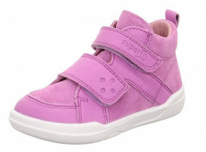 Superfit Barefoot Purple Skórzane Półbuty
