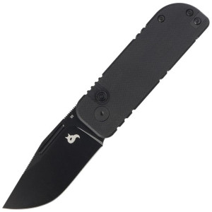 Nóż BlackFox NU-Bowie Black G10, Black Idroglider D2 by Keanu Alfaro (BF-75
