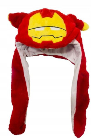 Czapka IRON MAN LED ruchome ŚWIECĄCE uszy