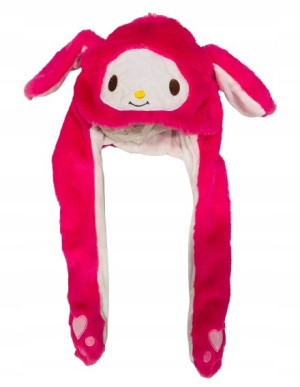 Czapka MELODY Kawaii LED ruchome ŚWIECĄCE uszy