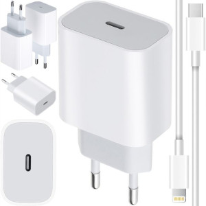 Szybka Ładowarka Do Iphone 20w Usb-c + Kabel 1m
