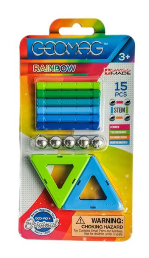 Klocki magnetyczne Geomag Rainbow 15 szt.
