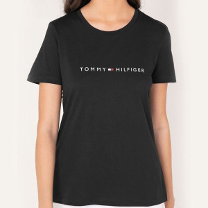 Tommy Hilfiger t-shirt koszulka damska bluzka czarny UW0UW01618 L