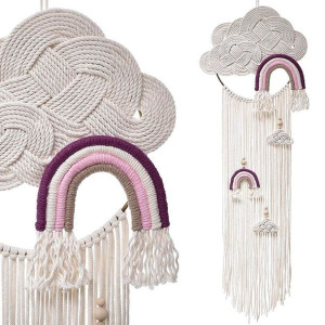 Makrama Chmurka Prezent Zawieszka Dekoracja Boho 100 Cm