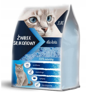 Żwirek silikonowy WETCAT 3,8 L