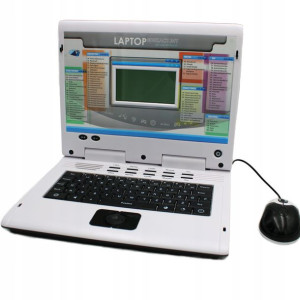 Laptop edukacyjny z zasilaniem USB i myszką