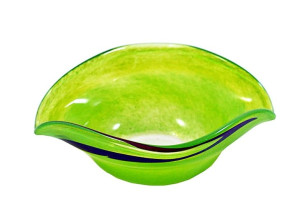 Zielono-czerwona miska Łódka duża 21cm