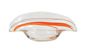 Miseczka bezbarwna-pomarańcz Łódka 21cm