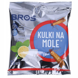 Cytrynowe Kulki Na Mole Odzieżowe Bros 20 Szt.