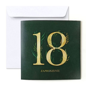 Zaproszenia na 18 urodziny KOPERTA osiemnastka