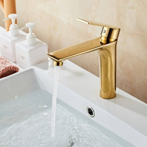 Bateria umywalkowa złota SINK
