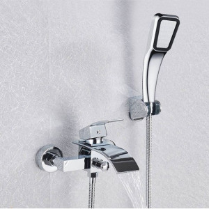 Bateria wannowa wodospad IDEAL + zestaw prysznicowy EKO