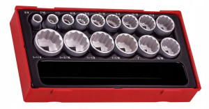 Zestaw 15 nasadek calowych 1/2 TengTools TT1215-AF