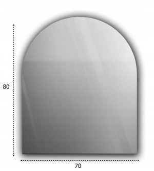 Szkło Hartowane Szyba Pod Kominek Podstawa 80x70 Grafit