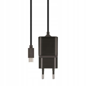 Maxlife ładowarka 2,1A czarna z kablem microUSB 1m