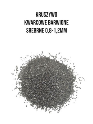 Kruszywo Kwarcowe Barwione 0,8 - 1,2mm Srebrny 300g Techniart