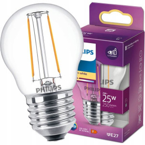 Żarówka Led E27 P45 2w = 25w 250lm 2700k Philips