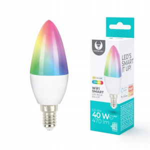 Żarówka Led Smart E14 C37 5,5w Rgb+cct+dim 470lm
