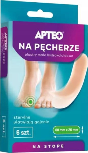 Plastry na pęcherze plastry małe APTEO 6 szt.