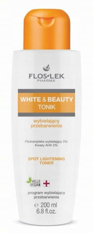 Floslek WHITE&BEAUTY Tonik przebarwienia 200ml