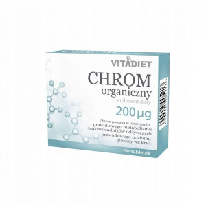CHROM organiczny 200 mcg 60 tabl. Vitadiet