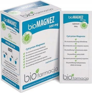 Biofarmacja BioMAGNEZ 500 mg 20 saszetek
