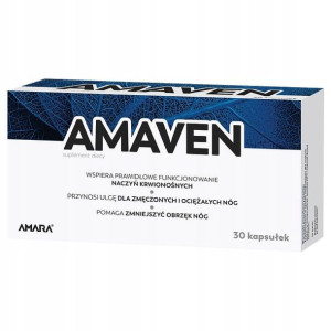 AMAVEN 30 kaps. żylaki, obrzęki, zmęczone nogi