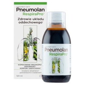 Pneumolan RespiraPro płyn 120 ml układ oddechowy