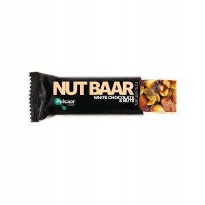 PULSAAR baton z białą czekoladą i orzechami 40gram