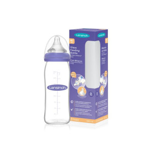 Lansinoh butelka szklana ze smoczkiem 240 ml